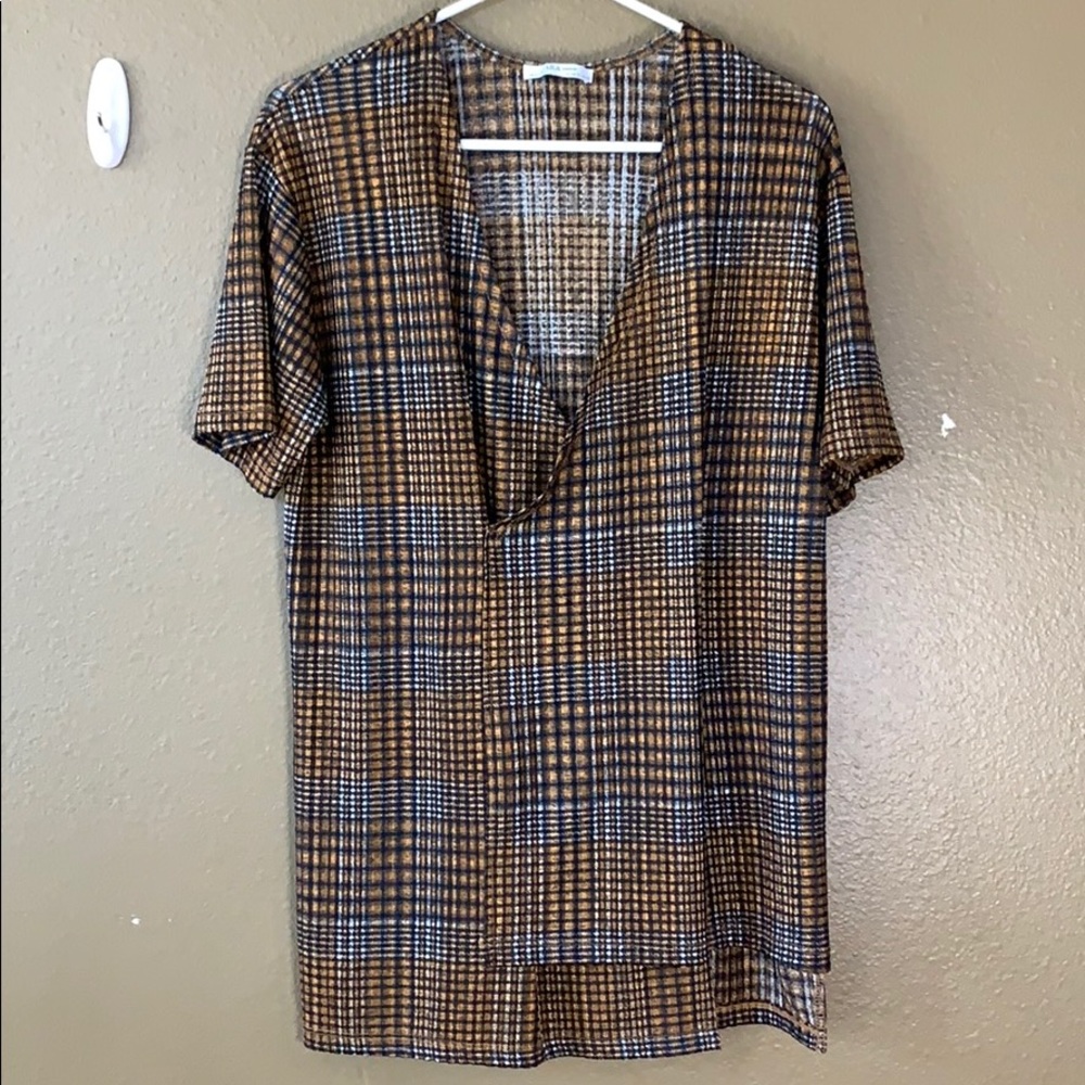 Black+gold tunic, Zara size S